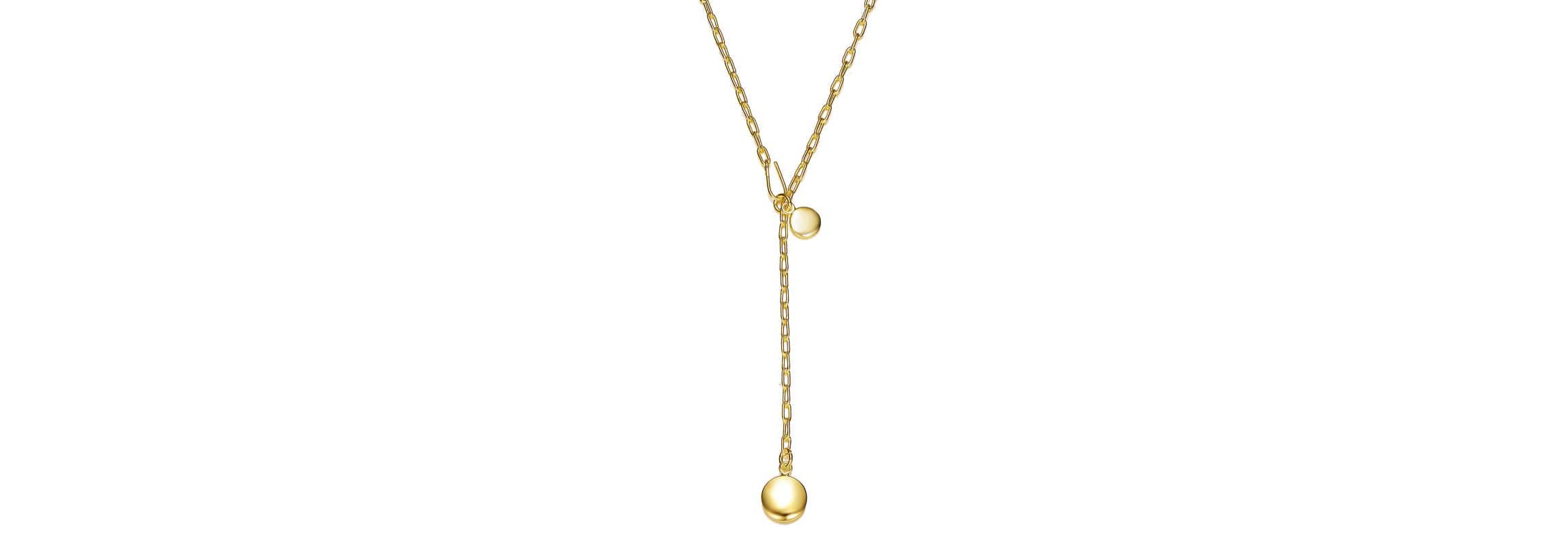 Lab Created 14K Gold Plated Y Neck Necklace