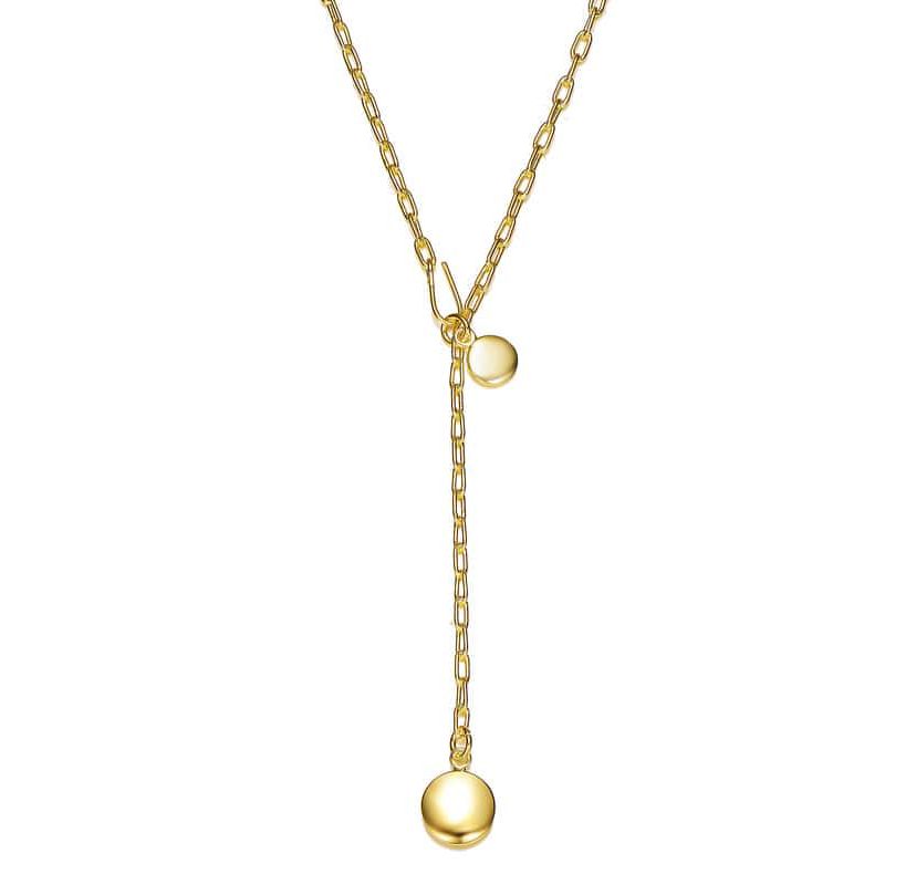 Lab Created 14K Gold Plated Y Neck Necklace