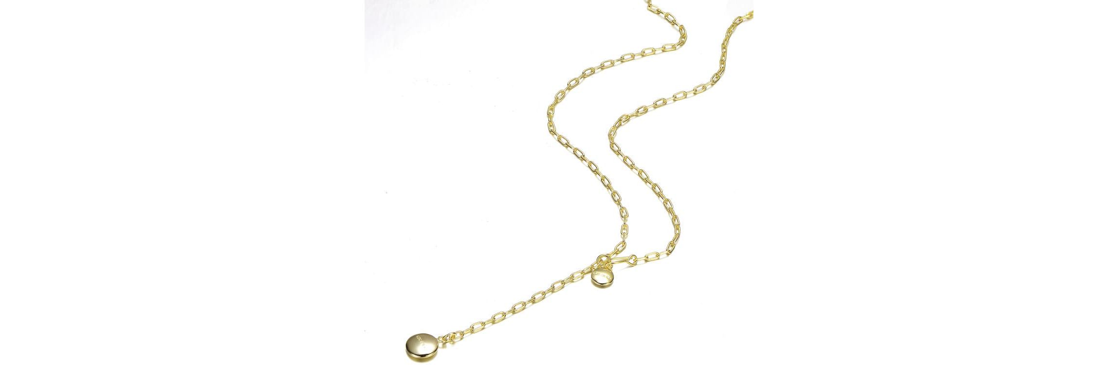 Lab Created 14K Gold Plated Y Neck Necklace