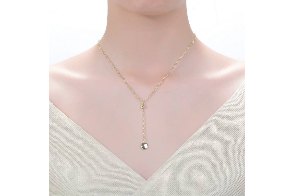 Lab Created 14K Gold Plated Y Neck Necklace