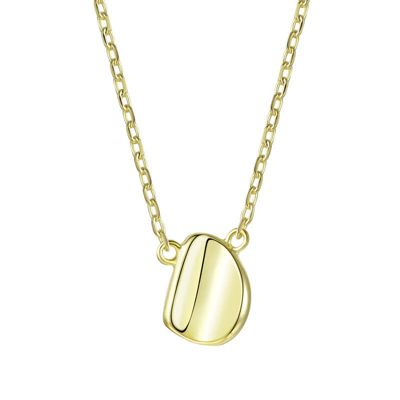 Rozzato Lab Created 14K Gold Plated Assymetrical Necklace for Kids/Teens