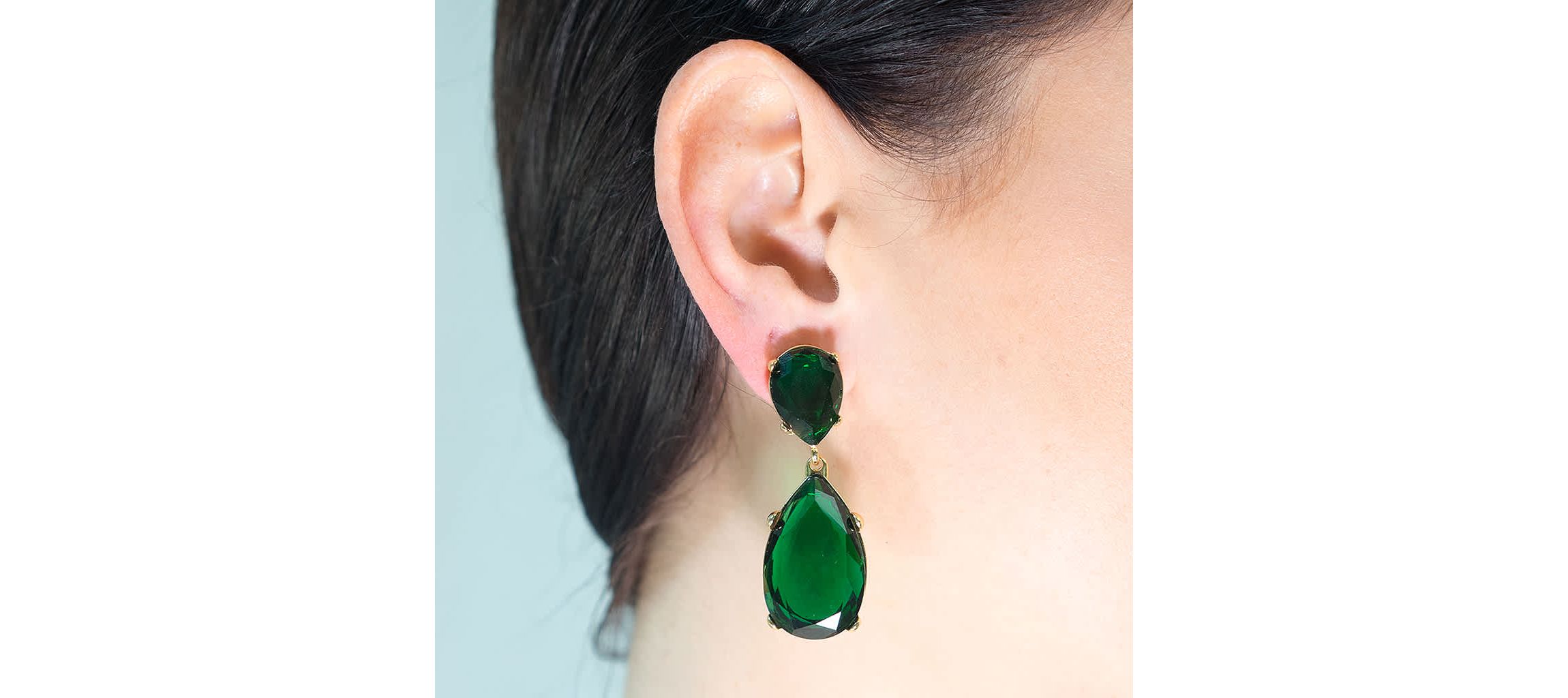 Emerald Teardrop Earrings
