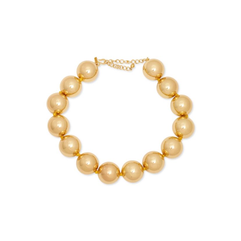 Statement Gold Ball Necklace