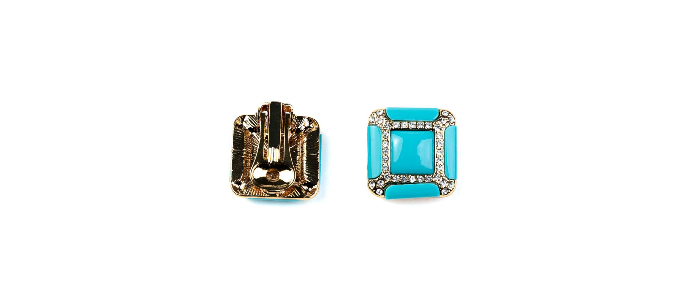 Turquoise Square Earrings