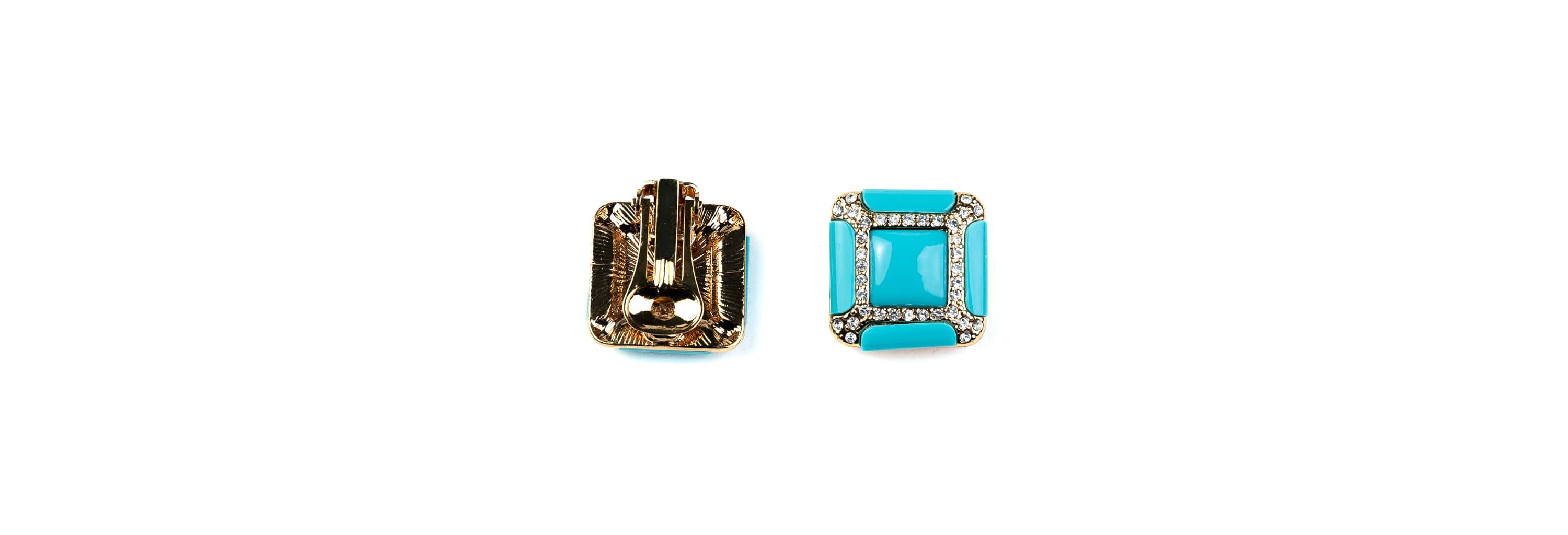 Turquoise Square Earrings
