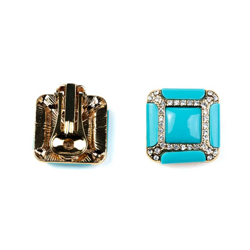 Turquoise Square Earrings