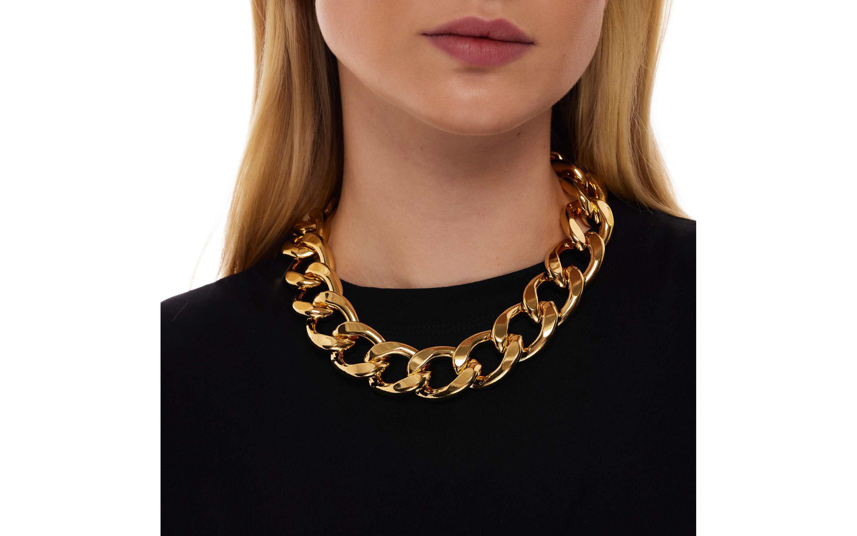 Gold Chain Link Necklace