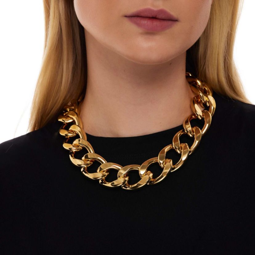 Gold Chain Link Necklace