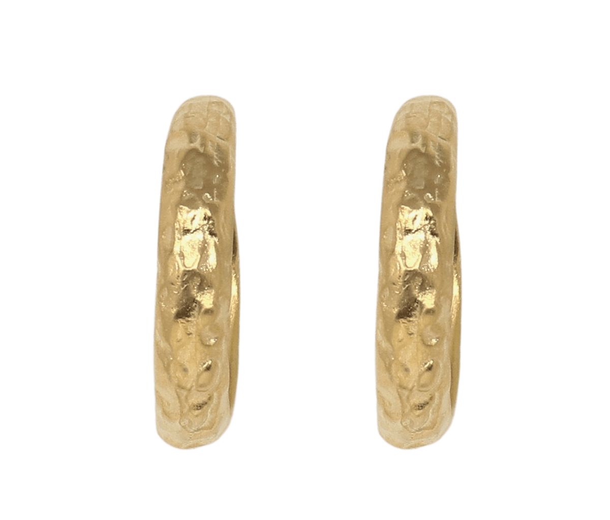 Hammered Hoop Earrings