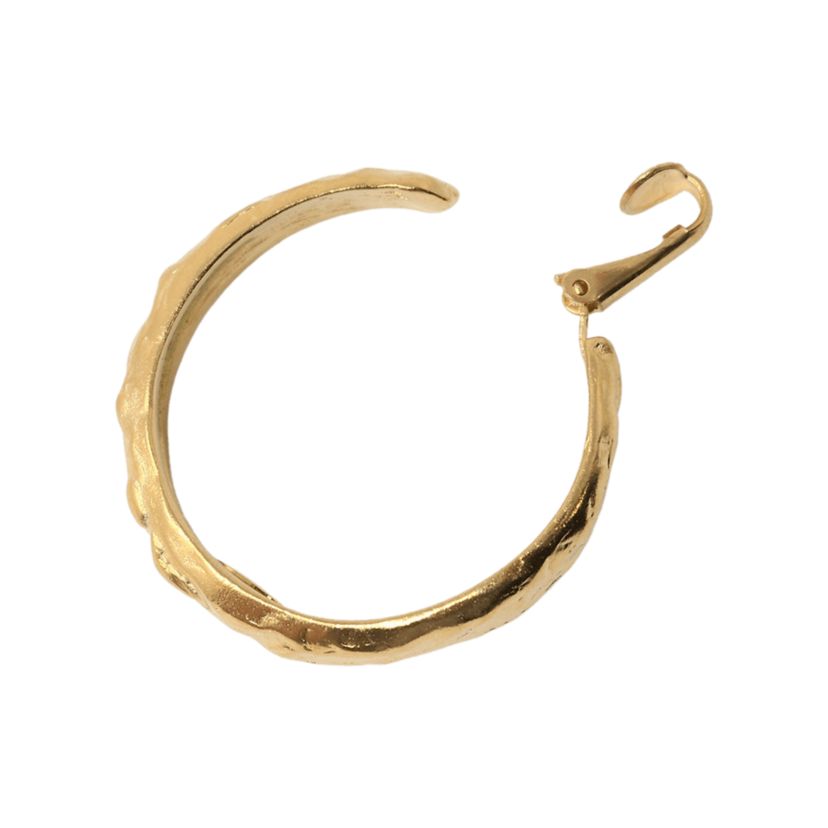 Hammered Hoop Earrings