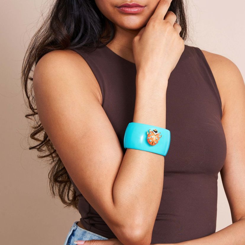 Ladybug Cuff Bracelet