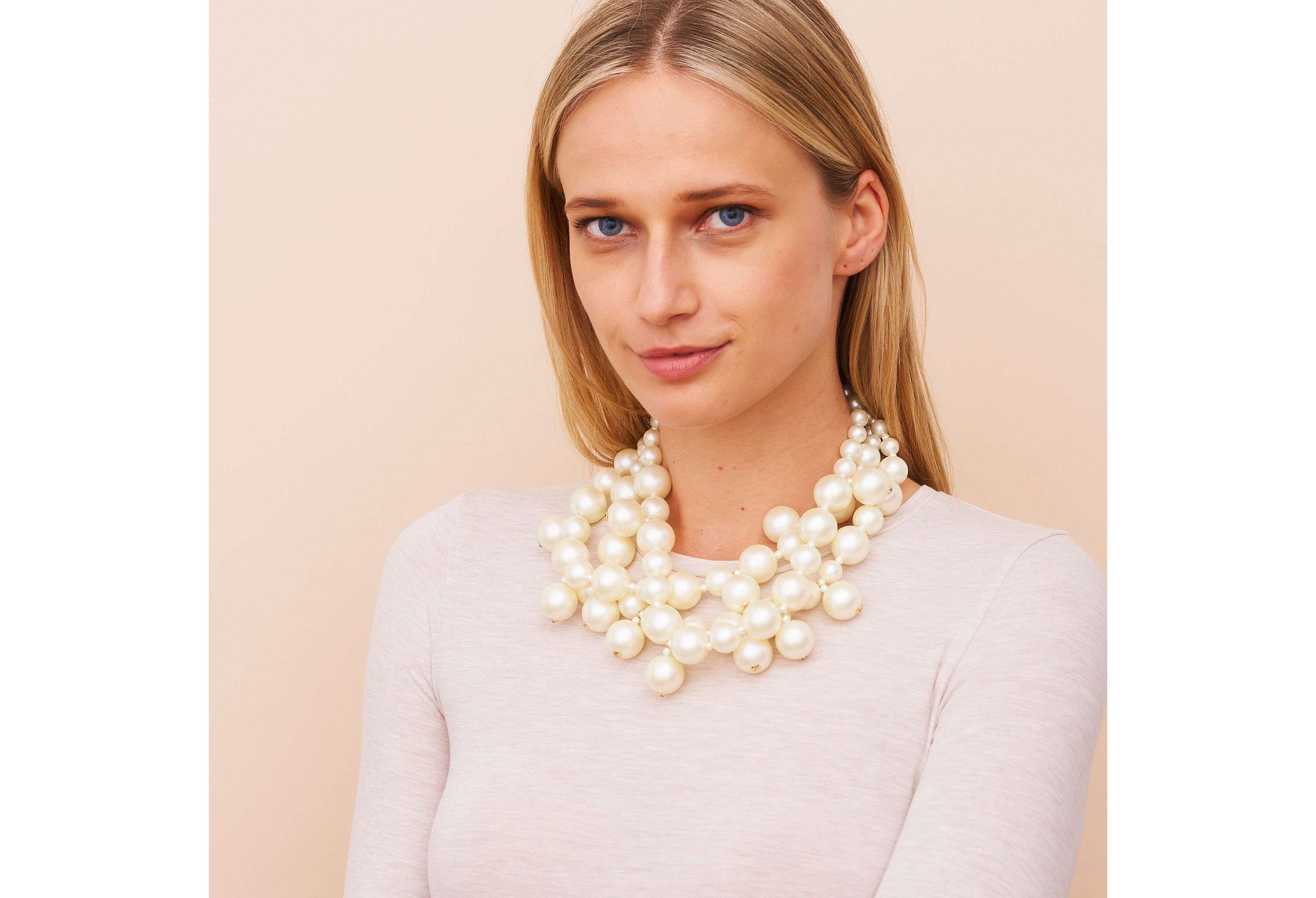Pearl Cluster Drops Necklace