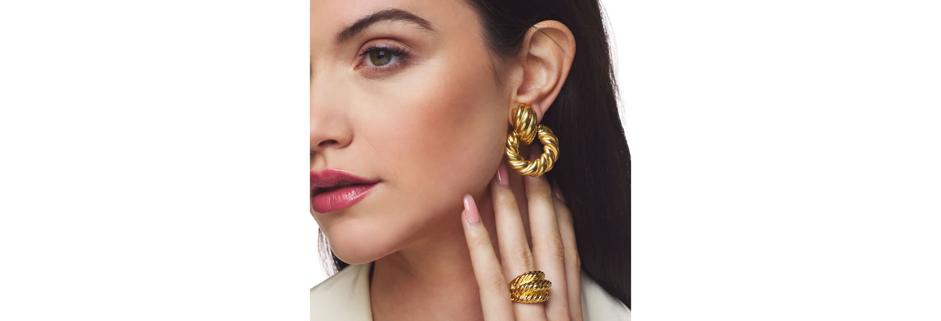 Twist Door Knocker Earrings