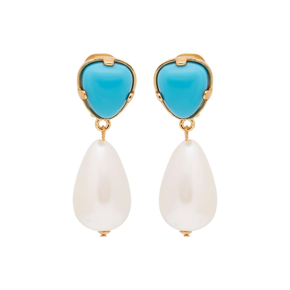 Pearl Drop Clip-On Earrings