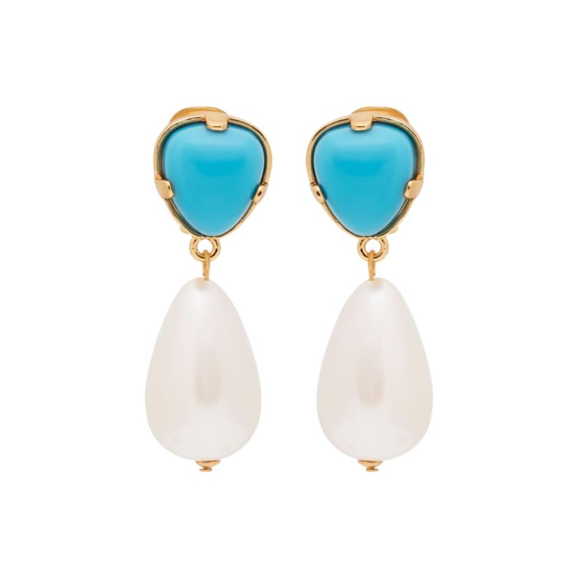 Pearl Drop Clip-On Earrings
