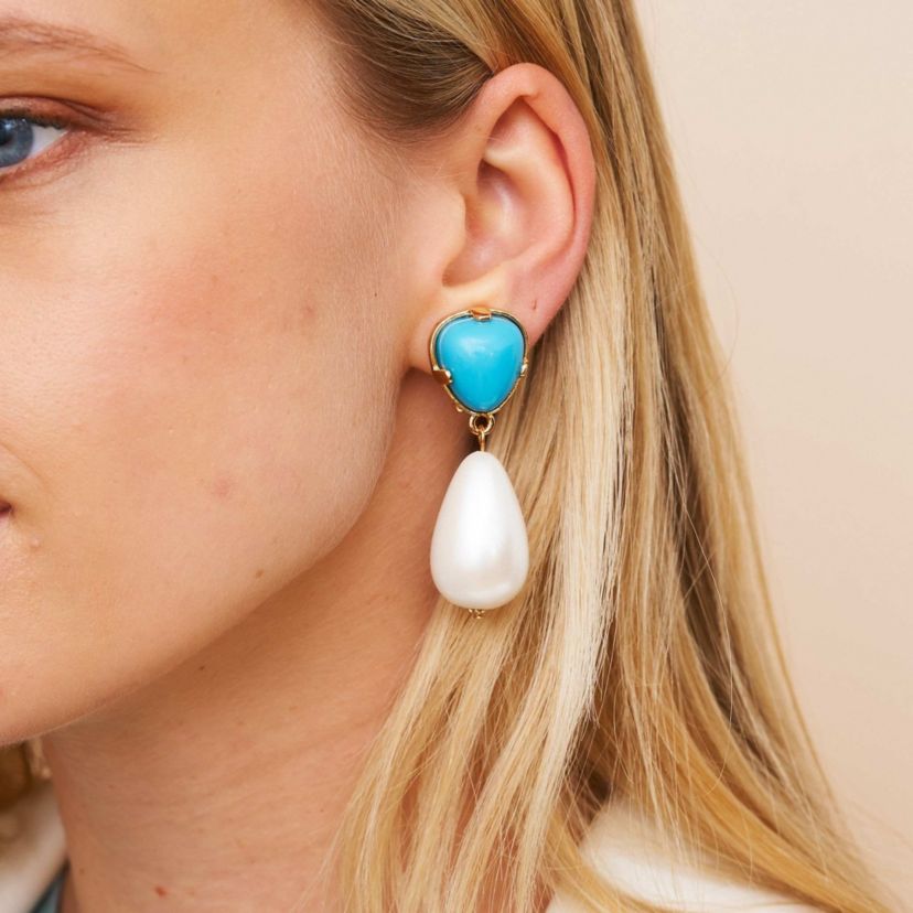 Pearl Drop Clip-On Earrings