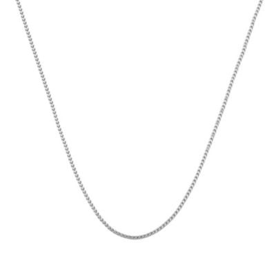 Donatello Gian Sterling Silver 925 Franco Chain 2.5MM, 22, Square Box Chain Necklace, Italian Made Sterling Silver 925 Unisex Chain