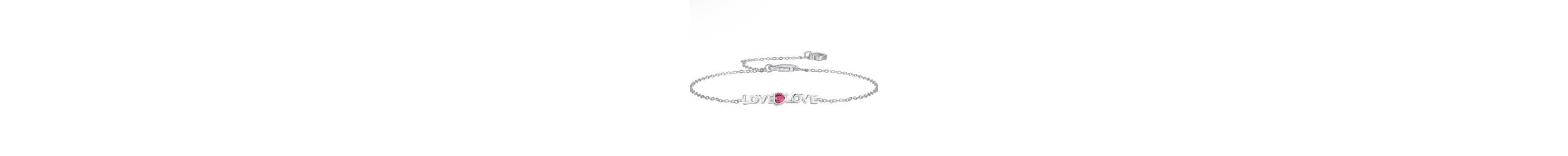 Red Ruby Heart Double Love Bracelet