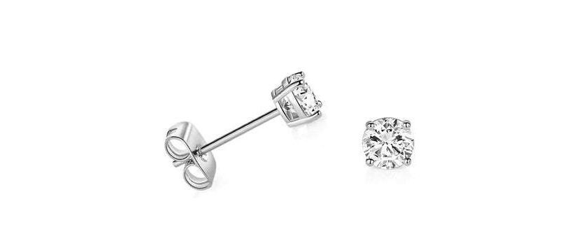 Sterling Silver Small Dot Stud Earrings