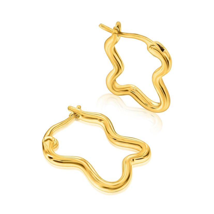 The Wave Gold Hoop Earrings
