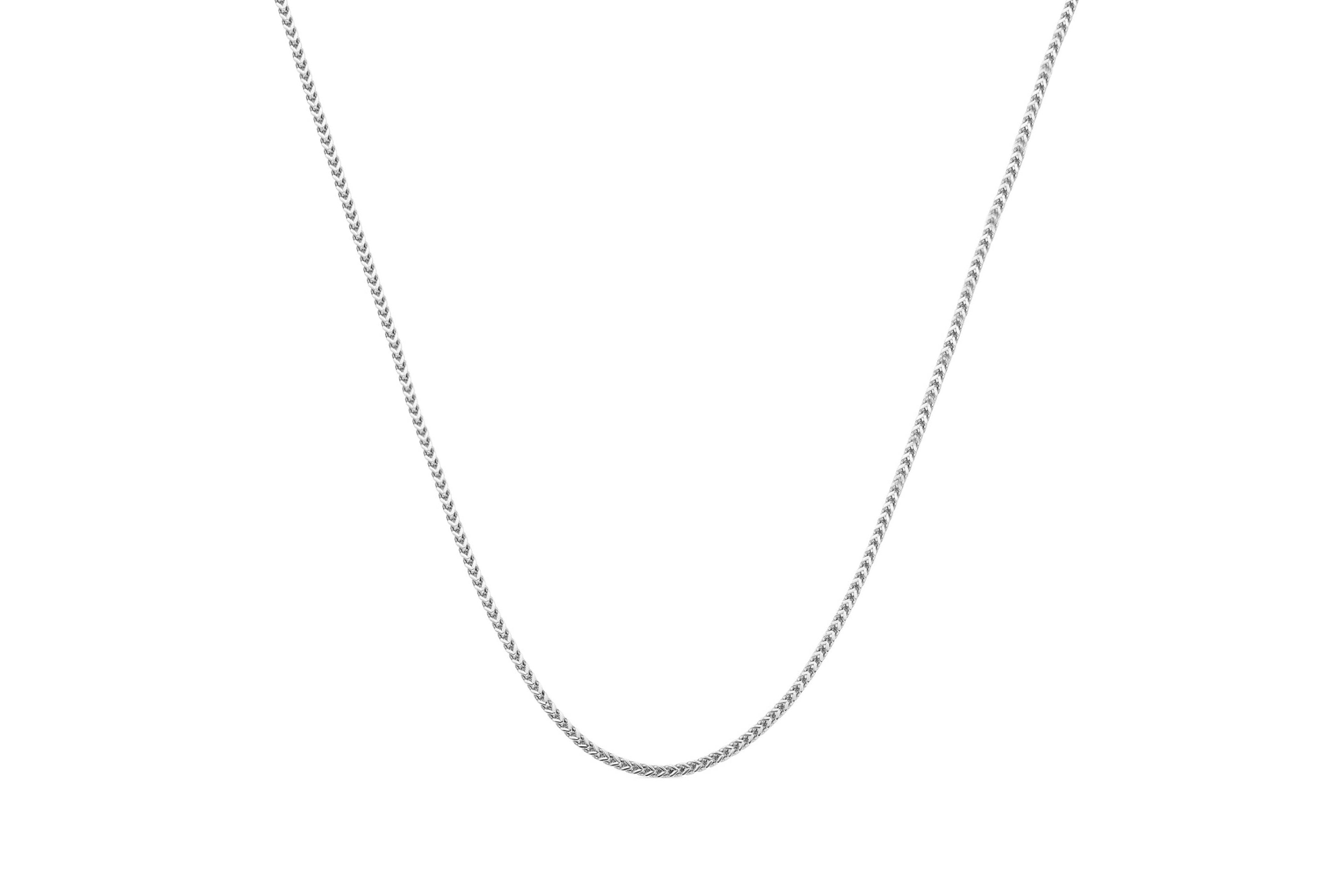 Sterling Silver 925 Franco Chain 2.5MM, 18, Square Box Chain Necklace, Italian Made Sterling Silver 925 Unisex Chain