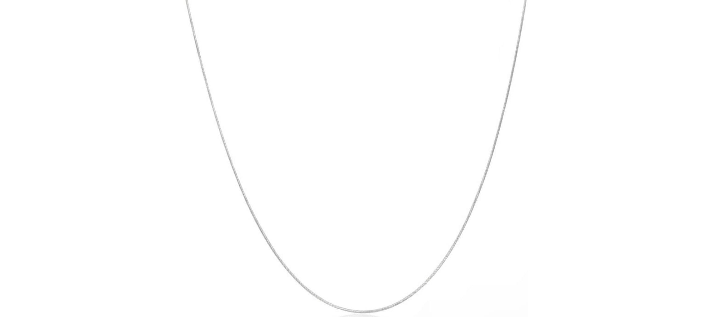 Sterling Silver 925 Round Snake Chain 1MM, 16, Snake Chain Necklace, Italian Made Sterling Silver 925 Unisex Chain