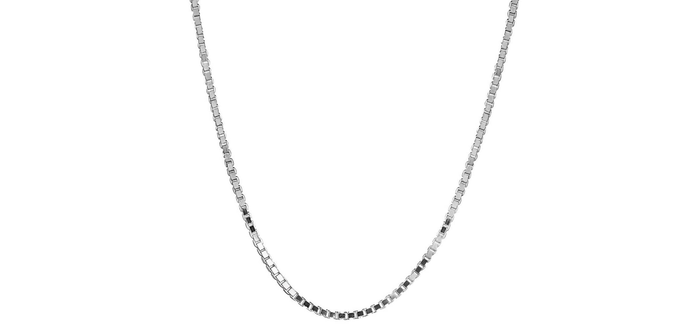 Sterling Silver 925 Box Chain 1.5MM, 18, Box Chain Necklace, Italian Made Sterling Silver 925 Unisex Chain