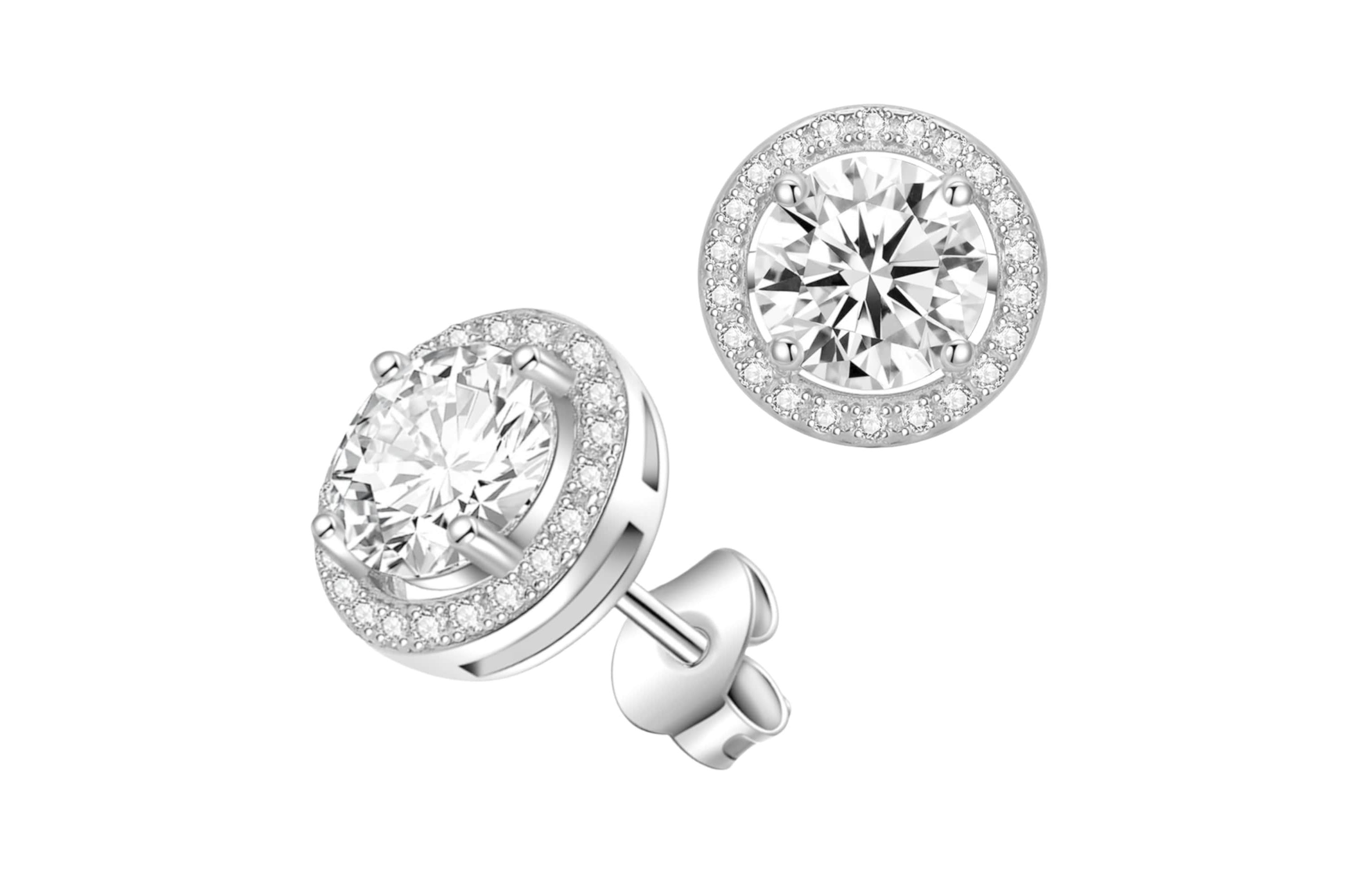 The Halo Crystal Stud Earrings