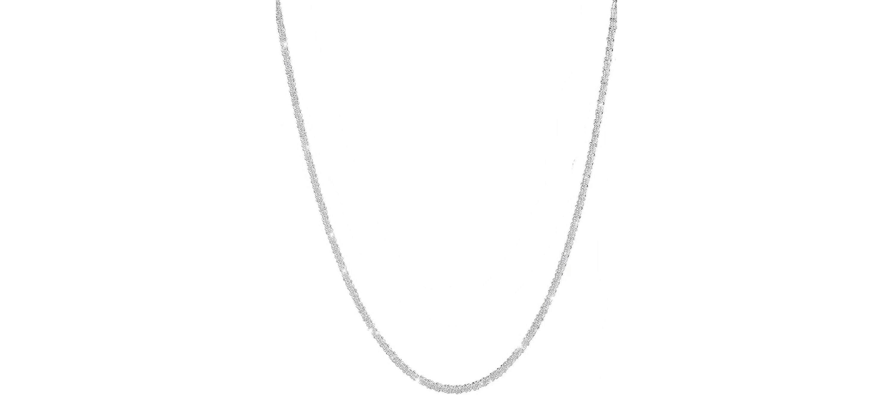 Sterling Silver Sparkle Necklace 22 inch