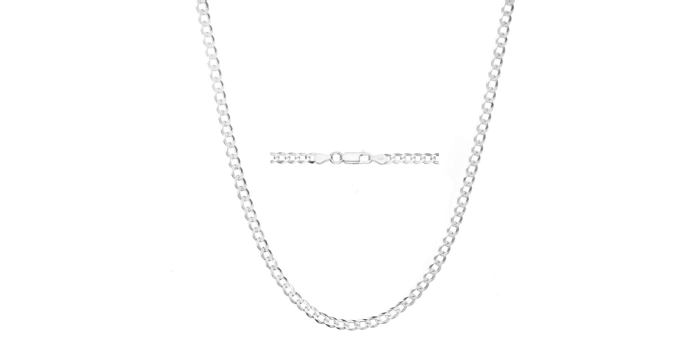 Italian 925 Sterling Silver Miami Cuban Chain 4MM 22 Inch