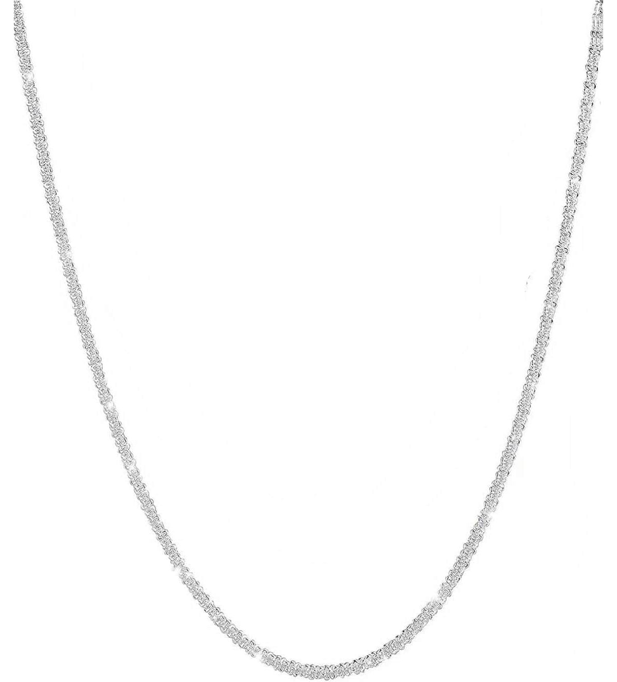 Sterling Silver Sparkle Necklace 18 inch