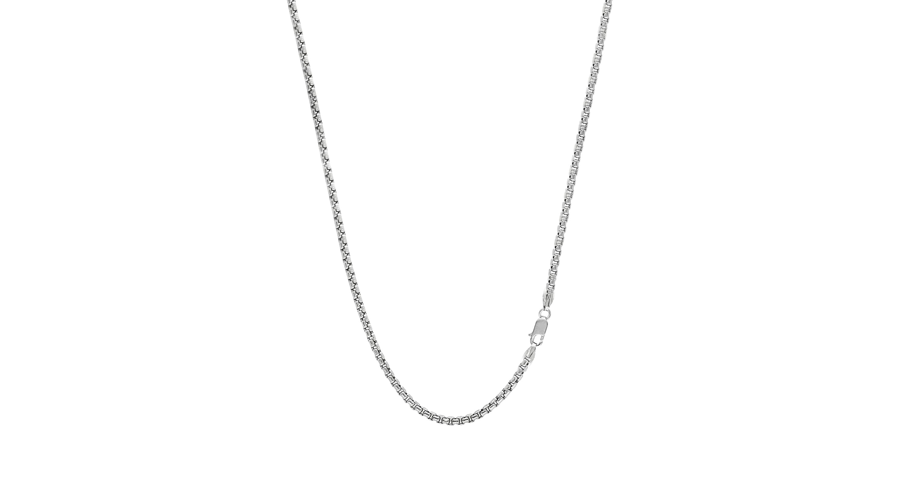 Italian Sterling Silver Round Box Chain 1.8MM 20 Inch