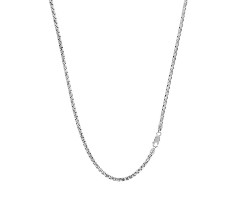 Italian Sterling Silver Round Box Chain 1.8MM 20 Inch