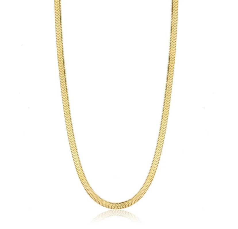 Golden Sterling Silver Chain Necklace 20