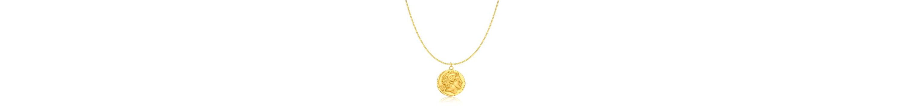 Medallion Coin Pendant Necklace