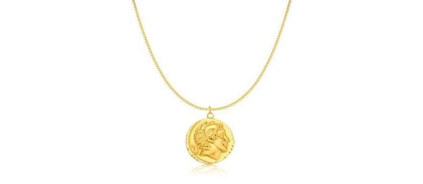 Medallion Coin Pendant Necklace
