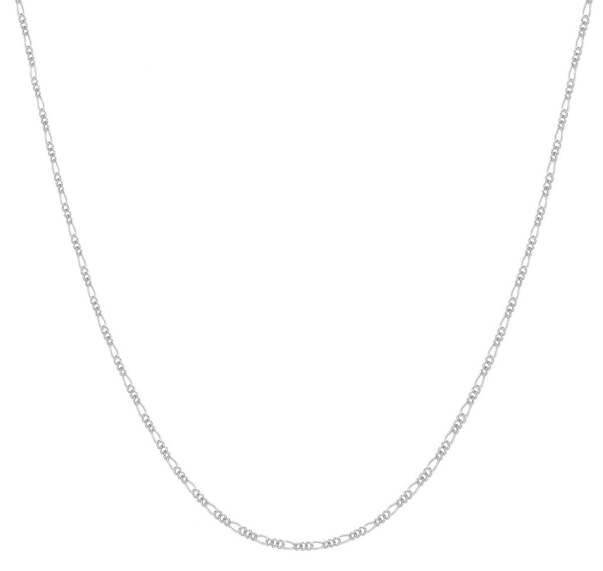 Italian 925 Sterling Silver Figaro Chain 1.7MM 24 Inch