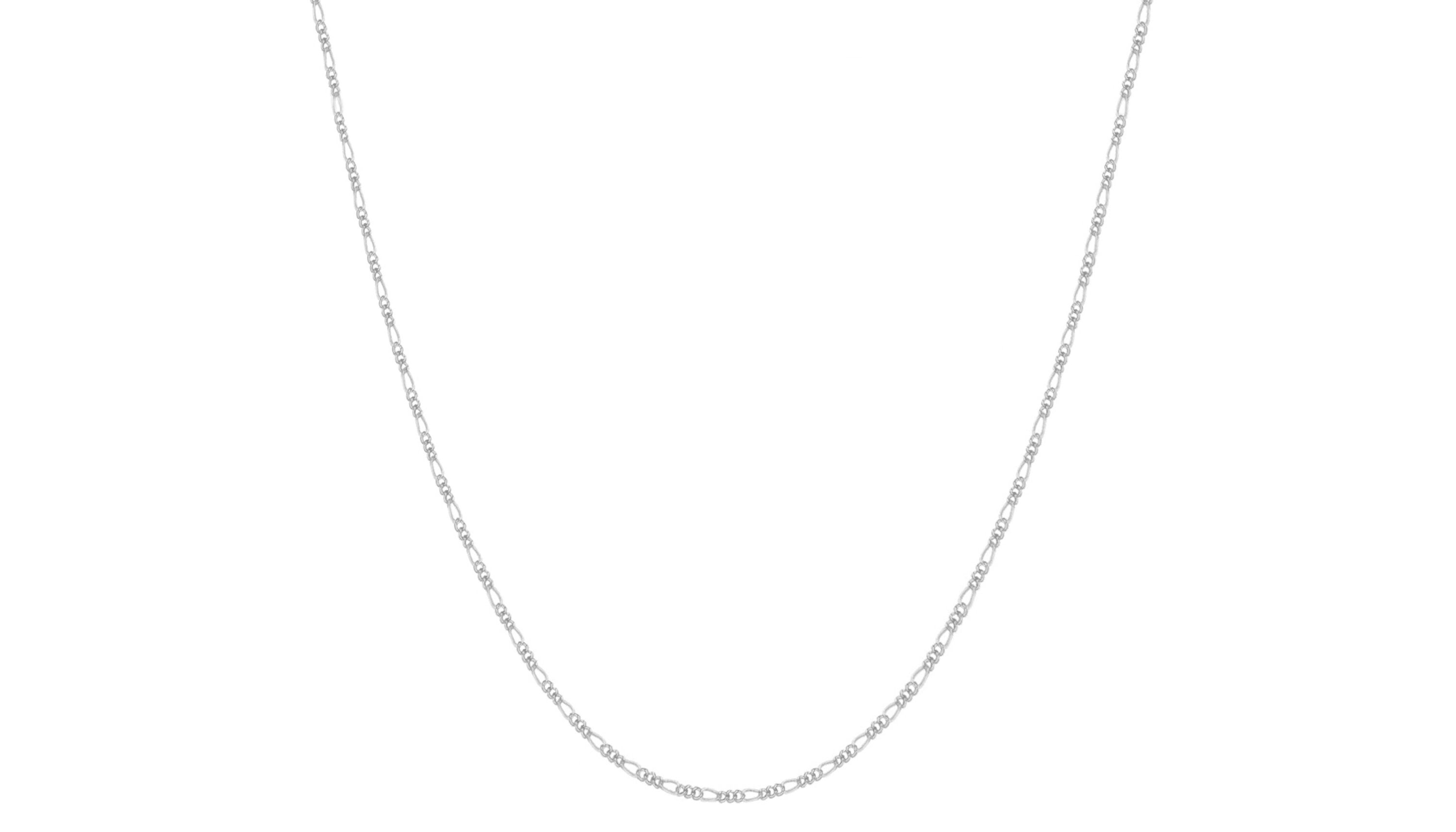 Italian 925 Sterling Silver Figaro Chain 1.7MM 20 Inch