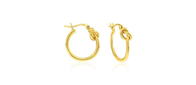 14K Gold Plated Hoops