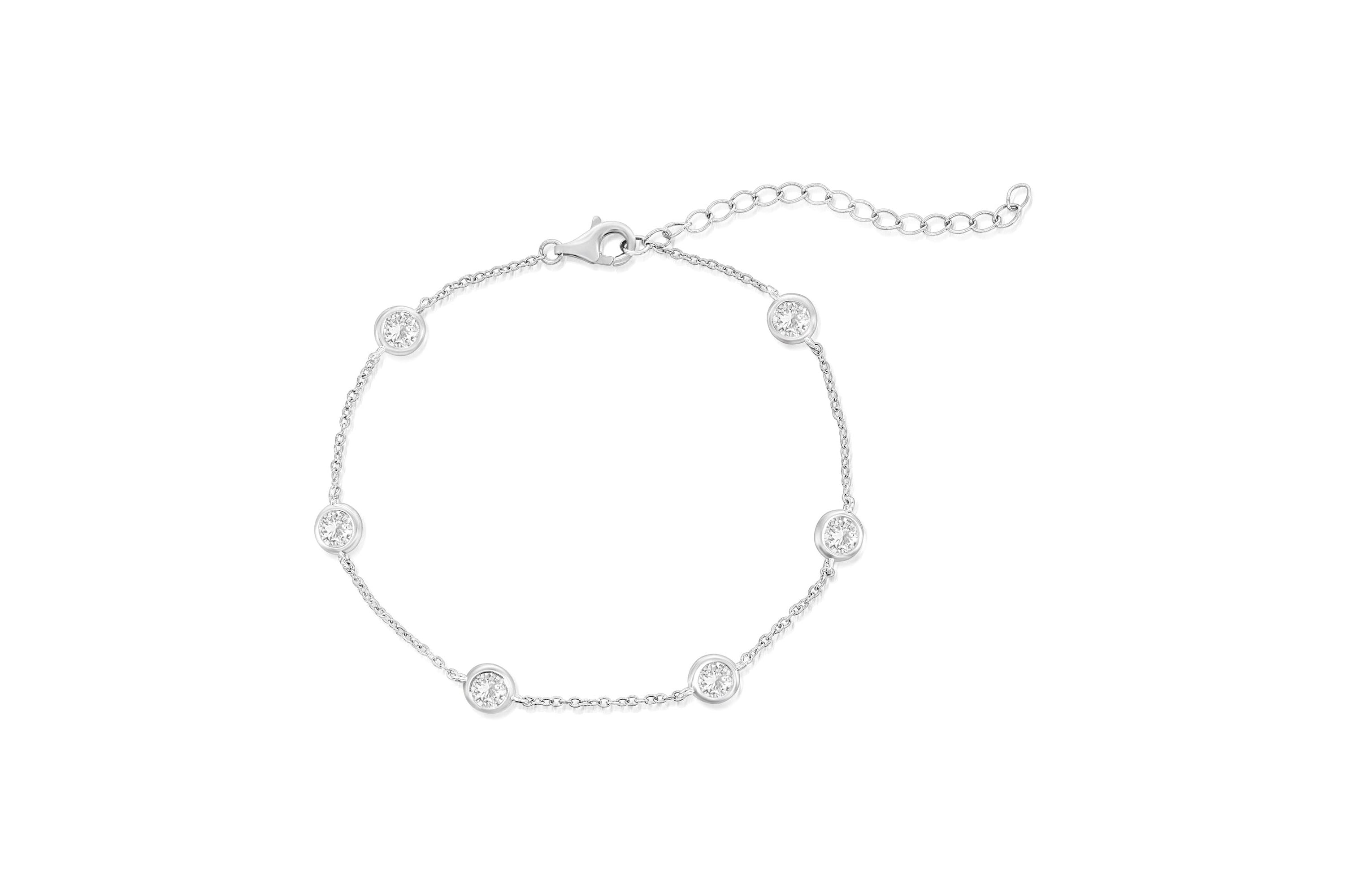 The Crystal Sterling Silver Bracelet