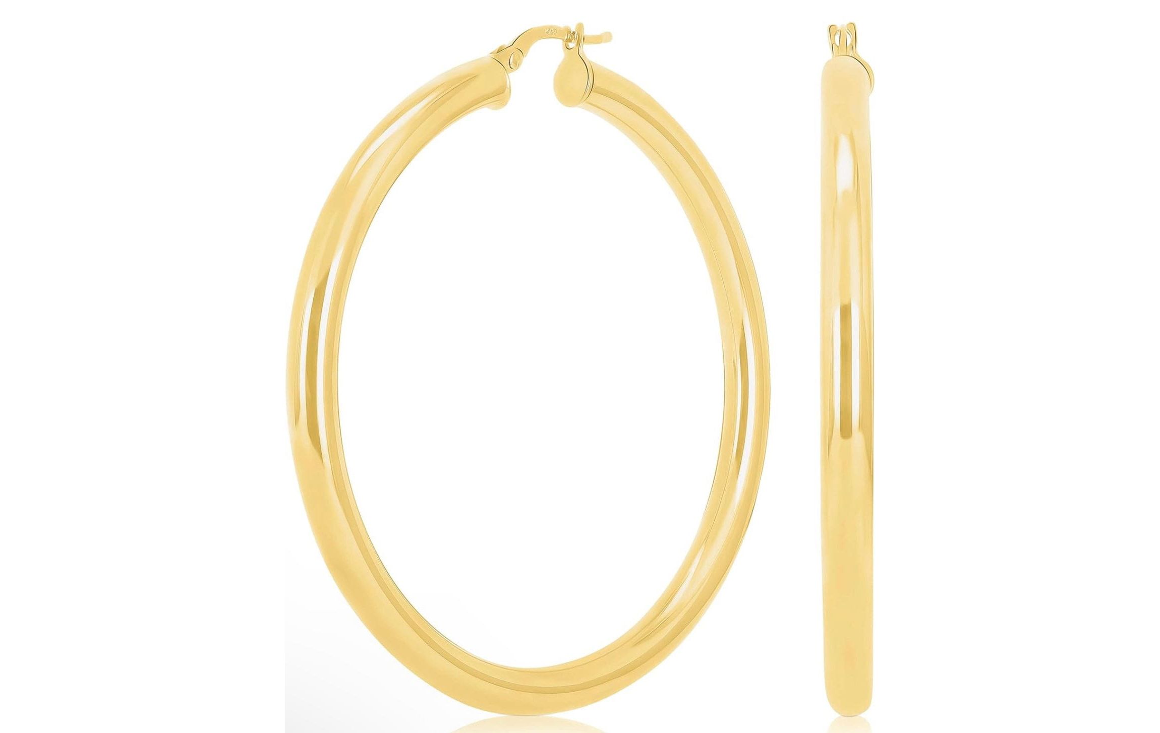 The Casual Sterling Silver Large Earrings