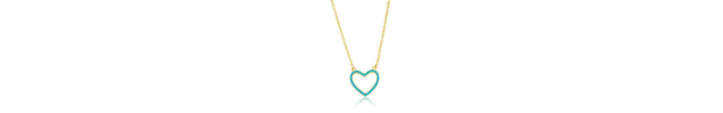 Turquoise Heart Pendant Necklace