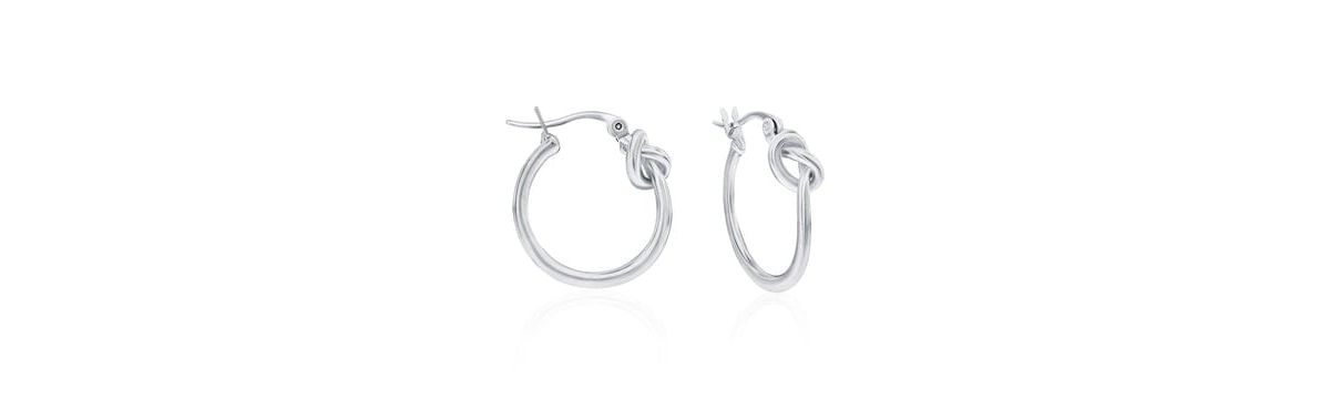Tied In Love Hoop Earrings