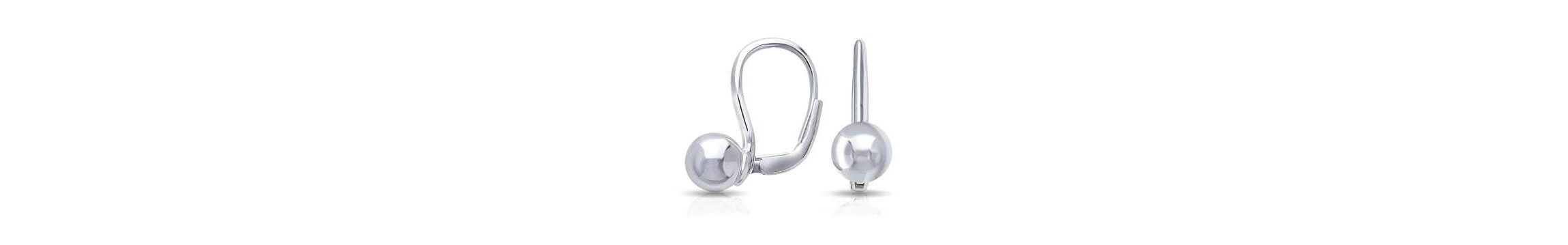 Sterling Silver Sphere 925 Earrings