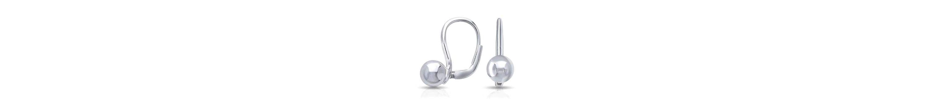 Sterling Silver Sphere 925 Earrings