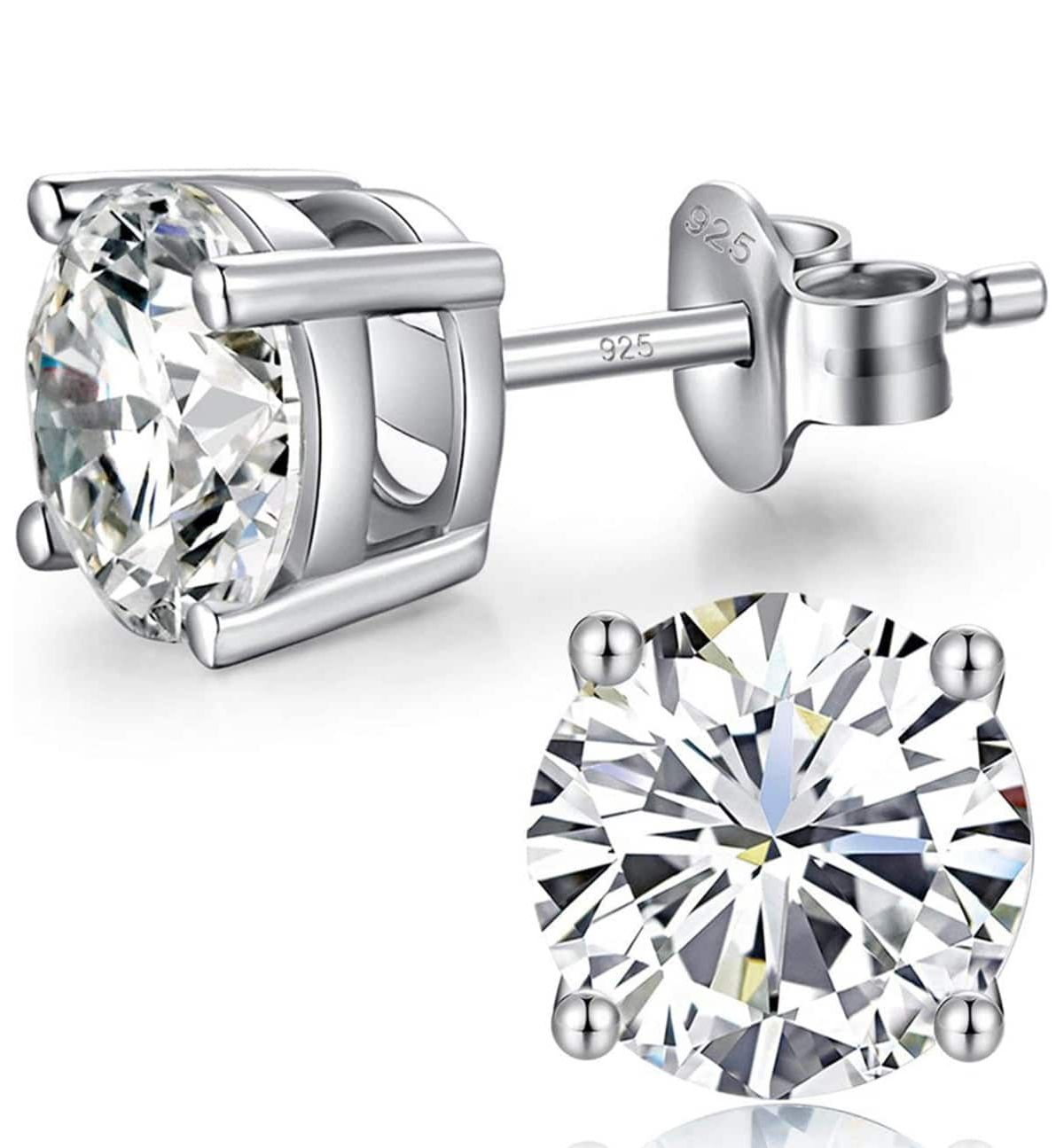 925 Sterling Silver Round Studs