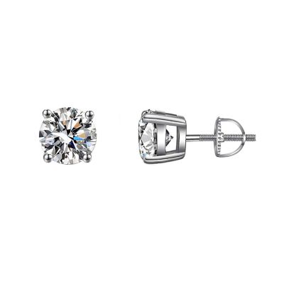 Donatello Gian Sterling Silver Screw-back Large Round Studs