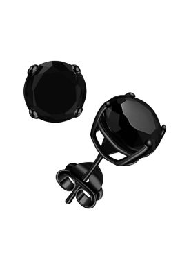 Donatello Gian Sterling Silver Black Rhodium Plated Super Large Studs