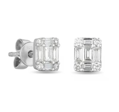 Donatello Gian Sterling Silver Crystal Earrings