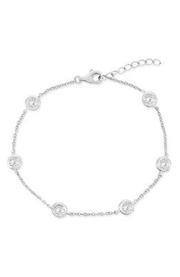 Donatello Gian Sterling Silver Crystal Bracelet